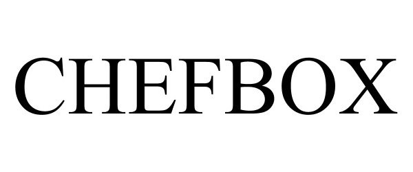 Trademark Logo CHEFBOX