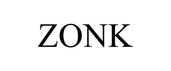 Trademark Logo ZONK