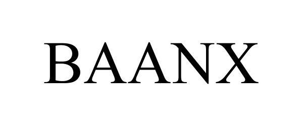 Trademark Logo BAANX