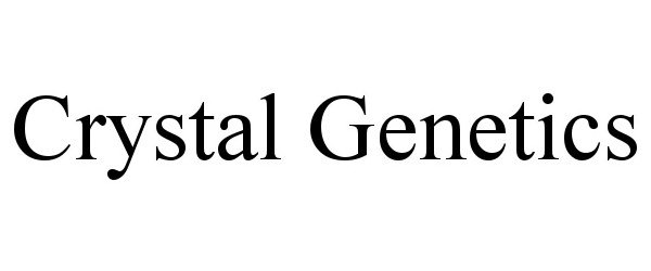  CRYSTAL GENETICS