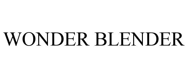 Trademark Logo WONDER BLENDER
