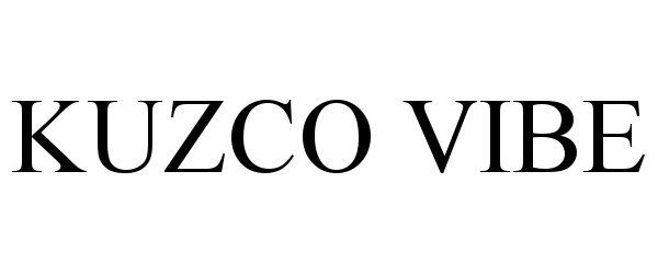 Trademark Logo KUZCO VIBE