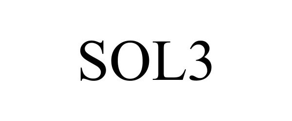 Trademark Logo SOL3