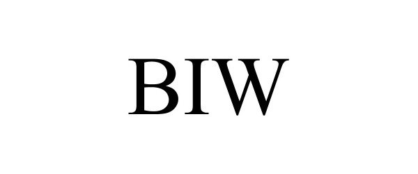 Trademark Logo BIW