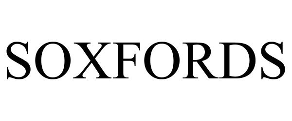 Trademark Logo SOXFORDS