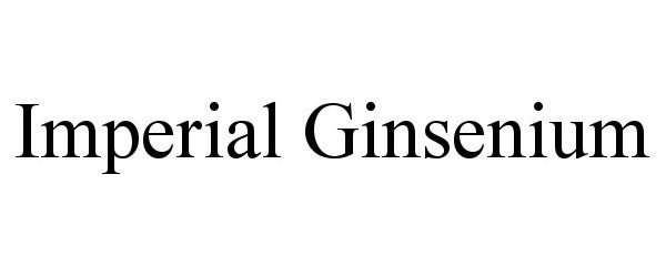 Trademark Logo IMPERIAL GINSENIUM