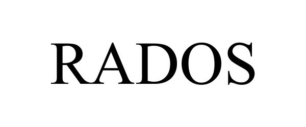 Trademark Logo RADOS
