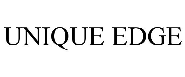 Trademark Logo UNIQUE EDGE