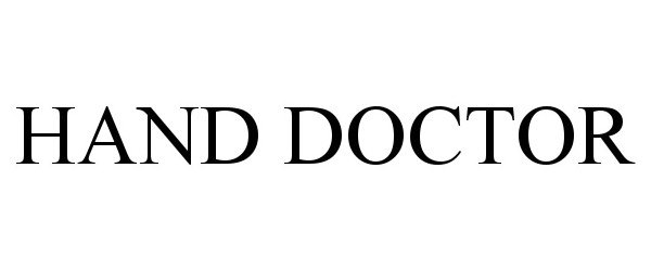 Trademark Logo HAND DOCTOR