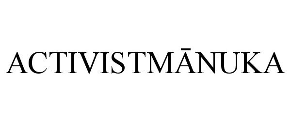 Trademark Logo ACTIVISTMANUKA