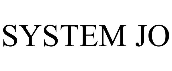 Trademark Logo SYSTEM JO