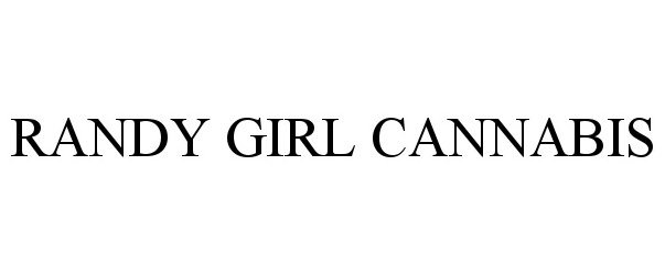 Trademark Logo RANDY GIRL CANNABIS