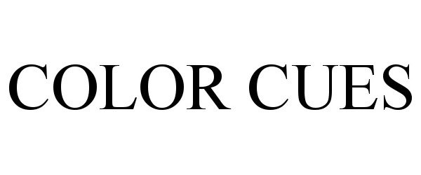 Trademark Logo COLOR CUES