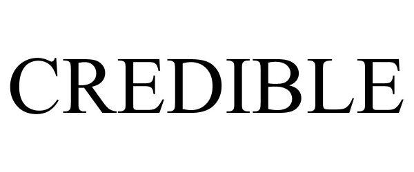 Trademark Logo CREDIBLE