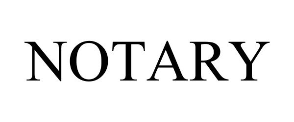 Trademark Logo NOTARY