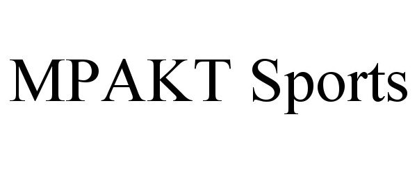 Trademark Logo MPAKT SPORTS
