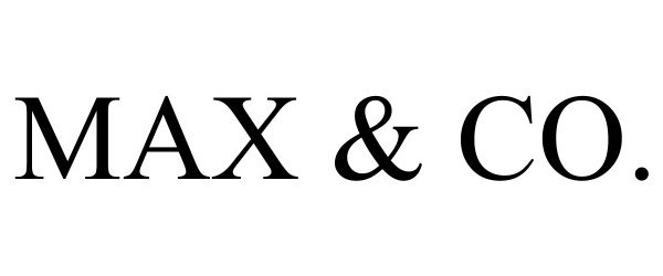 Trademark Logo MAX & CO.