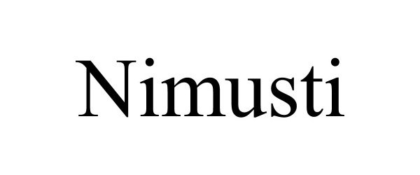 Trademark Logo NIMUSTI
