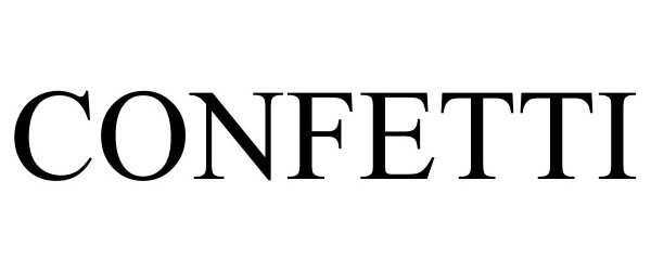 Trademark Logo CONFETTI