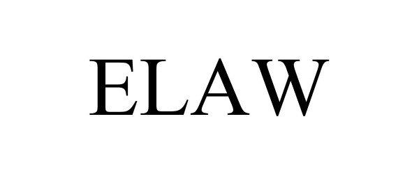 Trademark Logo ELAW