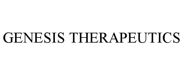 GENESIS THERAPEUTICS