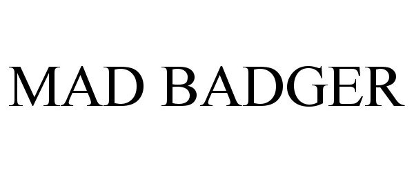 Trademark Logo MAD BADGER