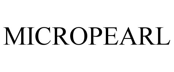 Trademark Logo MICROPEARL