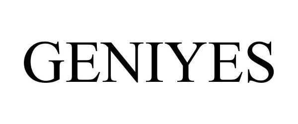 Trademark Logo GENIYES