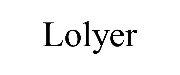Trademark Logo LOLYER
