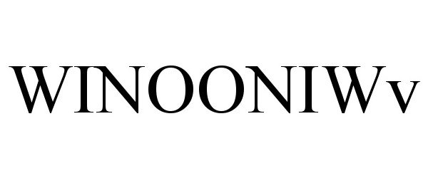 Trademark Logo WINOONIWV