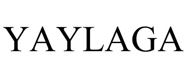 Trademark Logo YAYLAGA