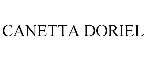 Trademark Logo CANETTA DORIEL