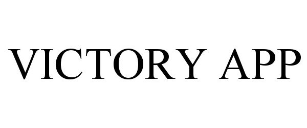 Trademark Logo VICTORY APP