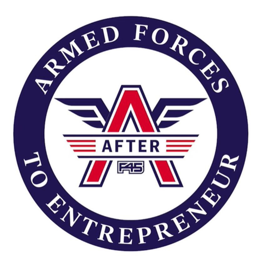 Trademark Logo AFTER F45 ARMED FORCES TO ENTREPRENEUR