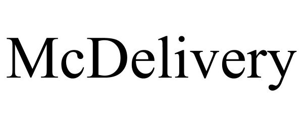 Trademark Logo MCDELIVERY