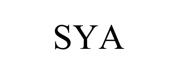 Trademark Logo SYA