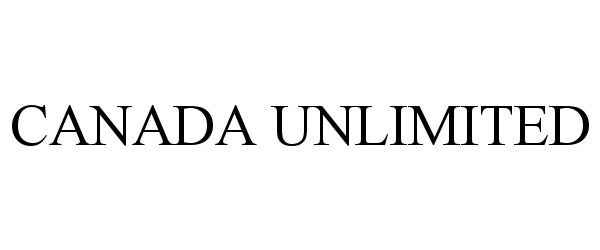 Trademark Logo CANADA UNLIMITED