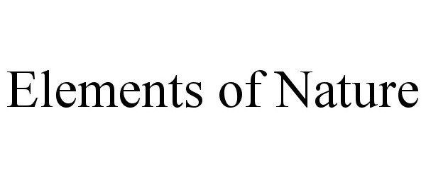 Trademark Logo ELEMENTS OF NATURE