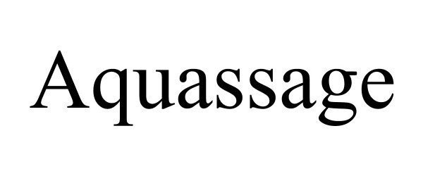 Trademark Logo AQUASSAGE