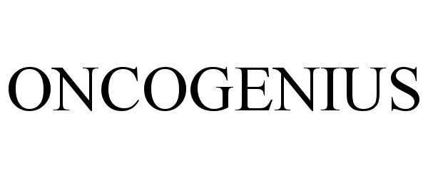 Trademark Logo ONCOGENIUS