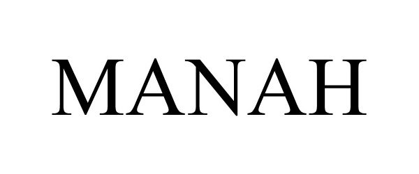 Trademark Logo MANAH
