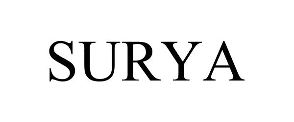 Trademark Logo SURYA