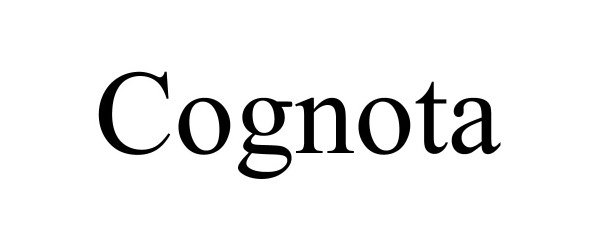 Trademark Logo COGNOTA