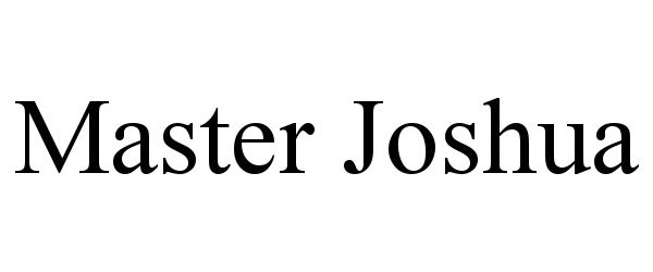 Trademark Logo MASTER JOSHUA