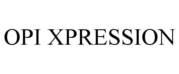 Trademark Logo OPI XPRESSION