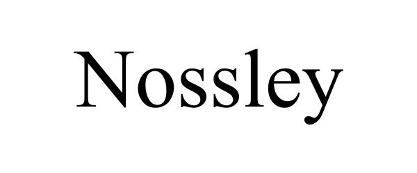 Trademark Logo NOSSLEY