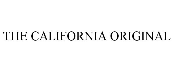 Trademark Logo THE CALIFORNIA ORIGINAL
