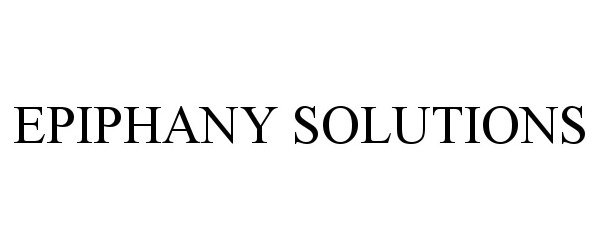 Trademark Logo EPIPHANY SOLUTIONS