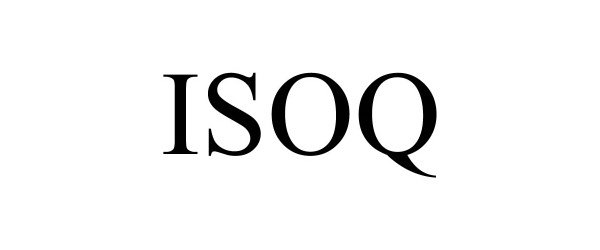 Trademark Logo ISOQ