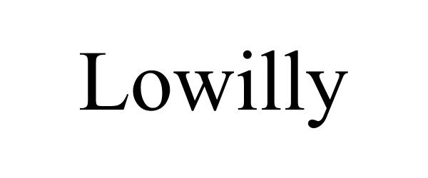 Trademark Logo LOWILLY